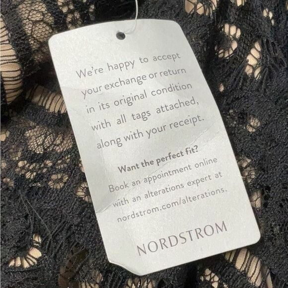 Lulus Wink Wink Black Eyelash Lace Square Neck Bodycon Mini Dress Size XS NEW - Picture 11 of 12